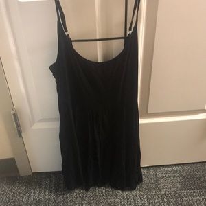 Black flowy tank dress